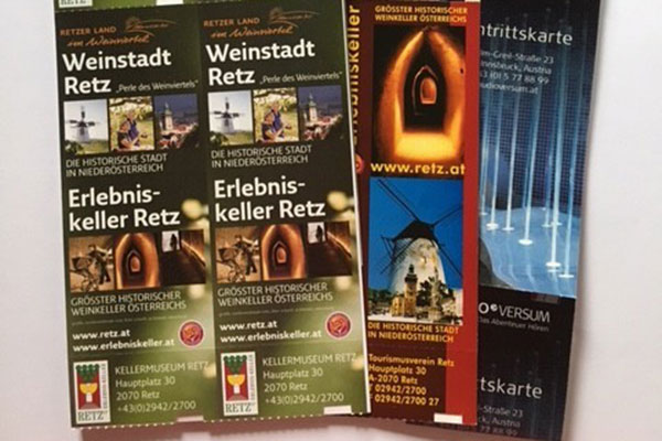 Verschiedene Tickets